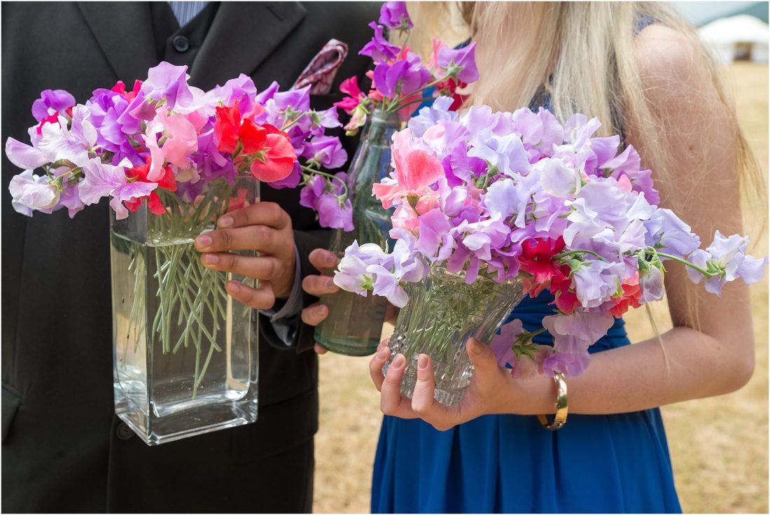 natural wedding flowers sweetpea