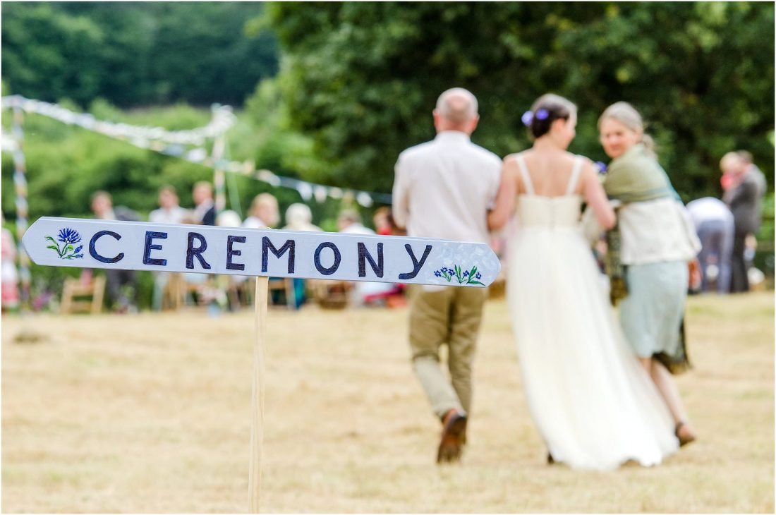 outdoor wedding ceremony