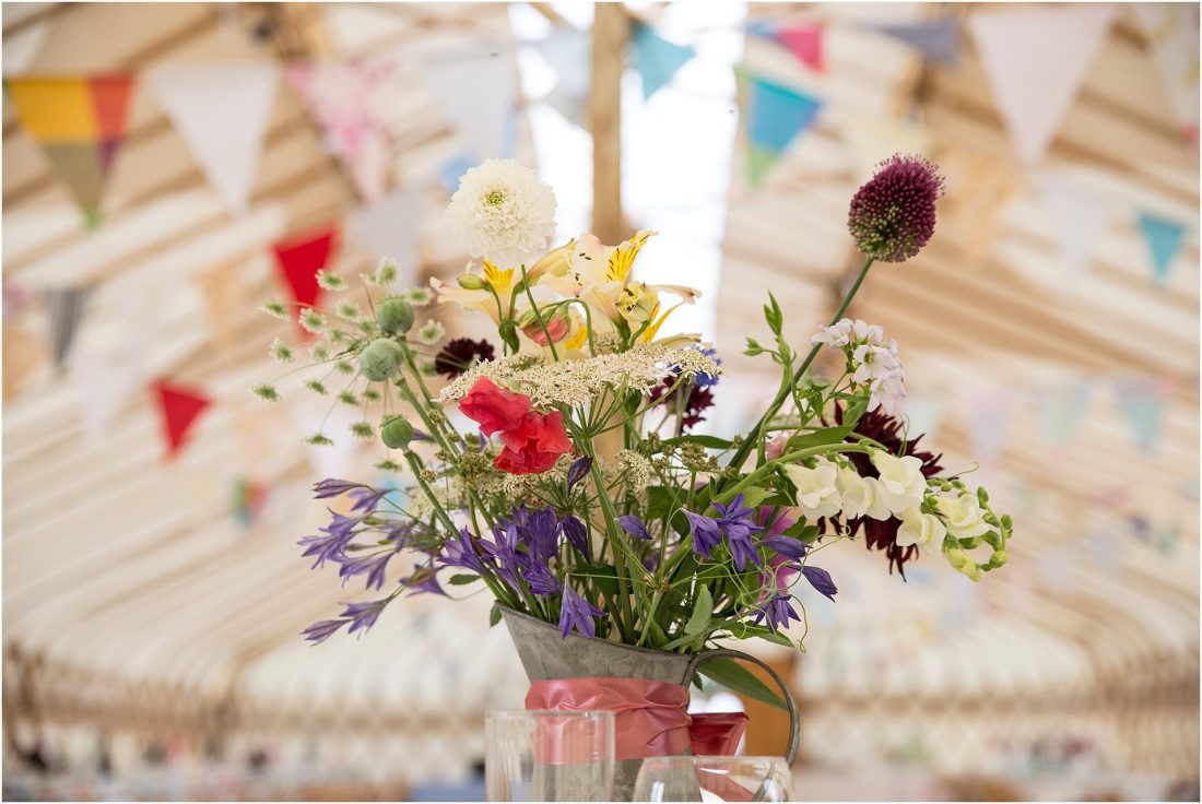wedding with wild flowers