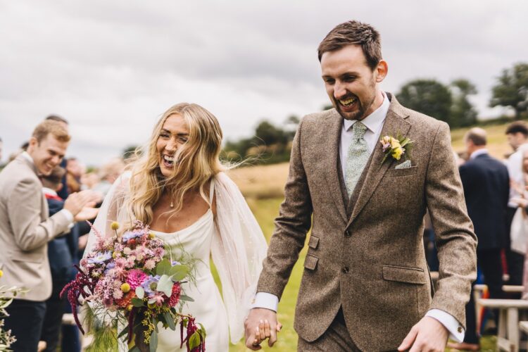 wedding ceremony at Lyde Court