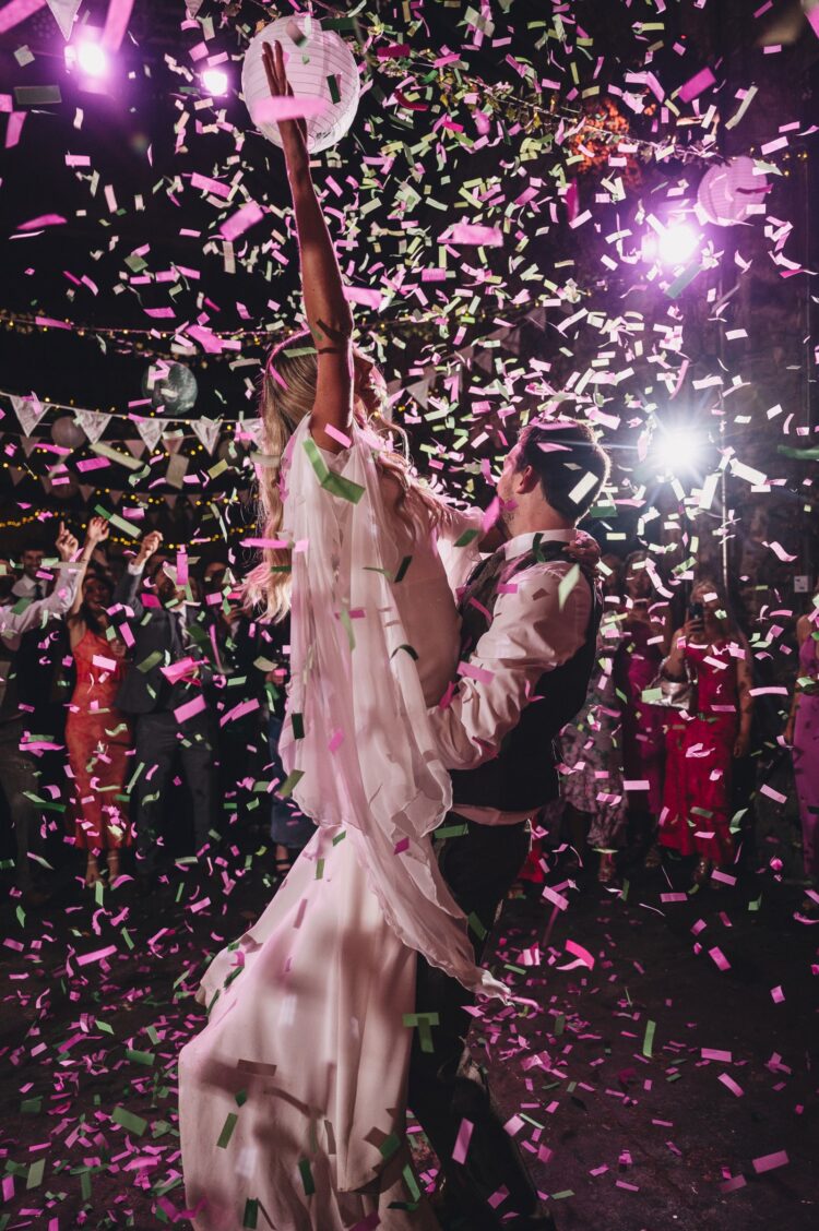 first dance and evening party at Lyde Court