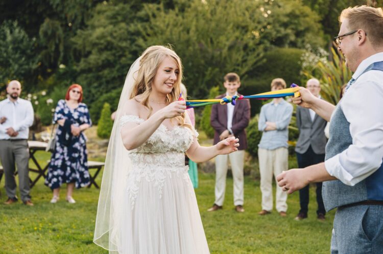 handfasting ceremony at Lyde Court