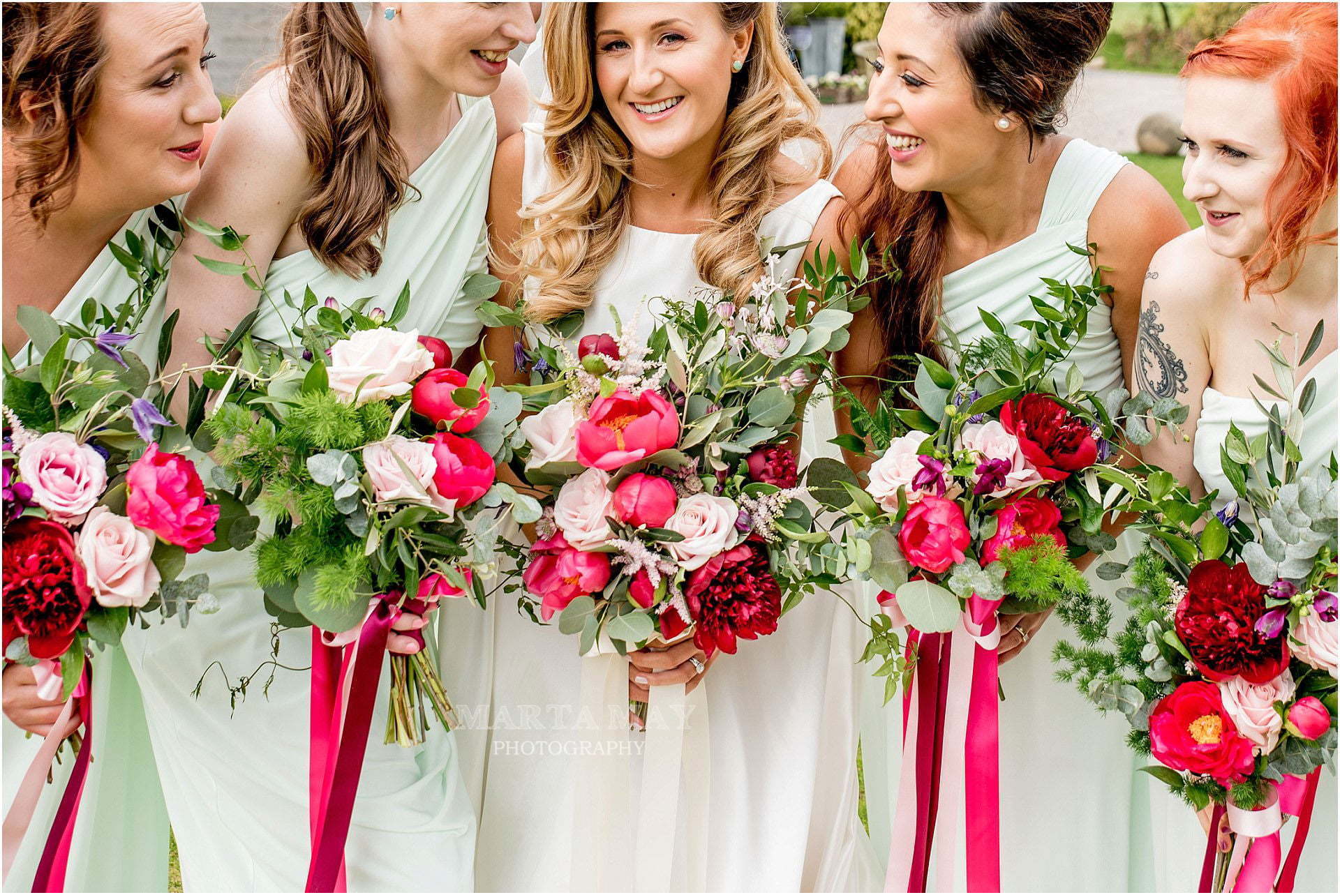 bride and bridesmaids