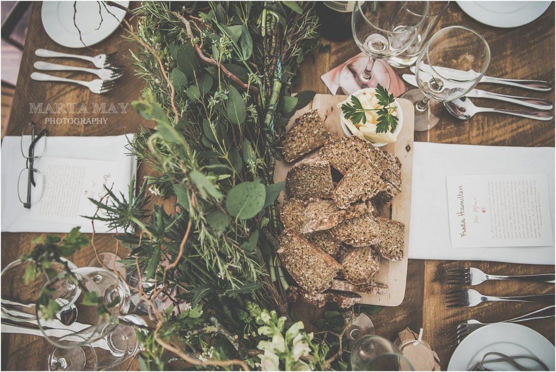 botanical marquee wedding