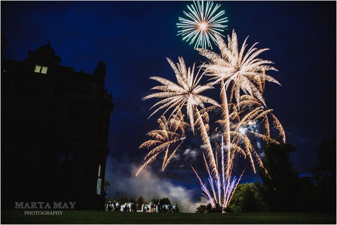 fireworks at weddings