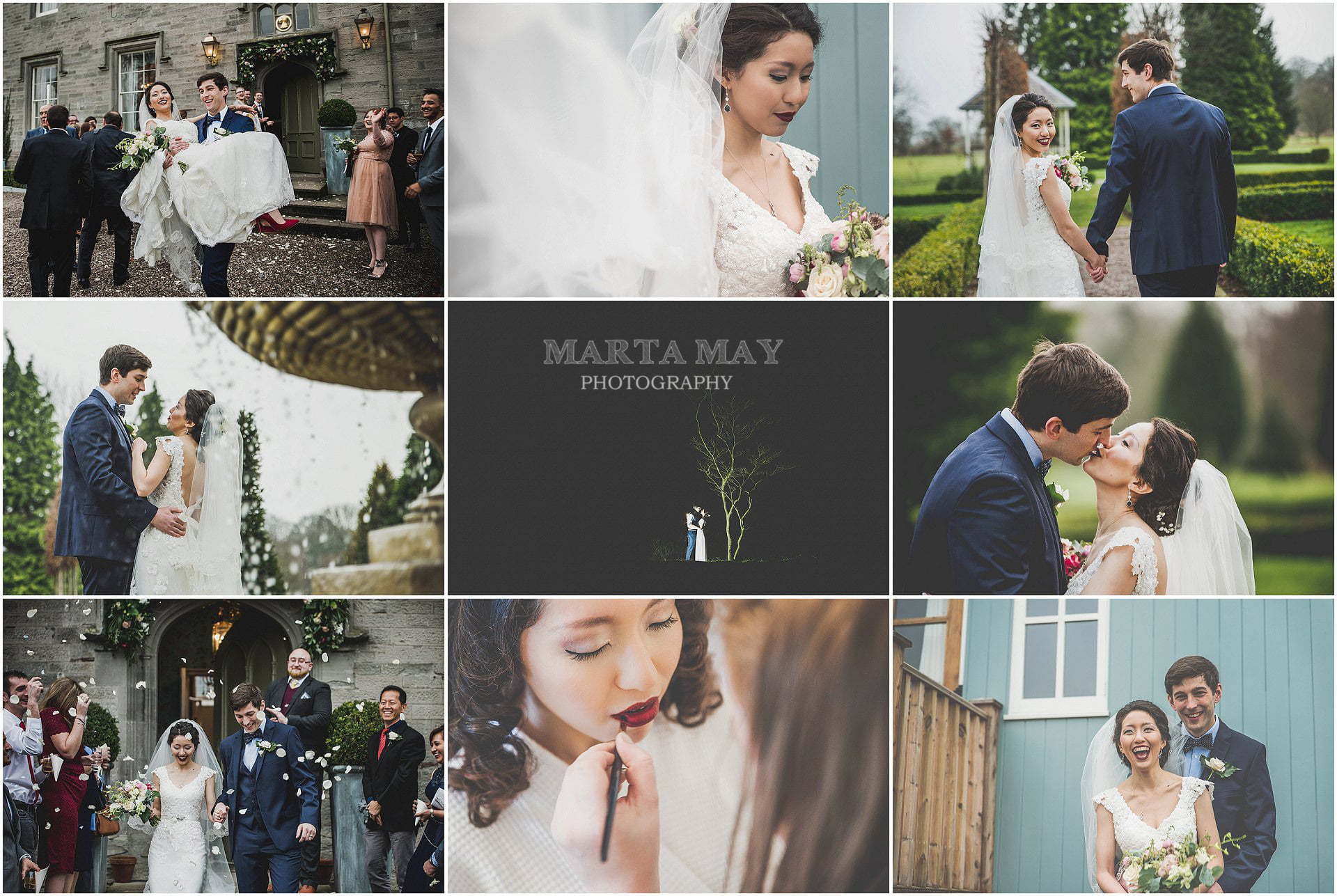 beautiful winter wedding Lemore Manor