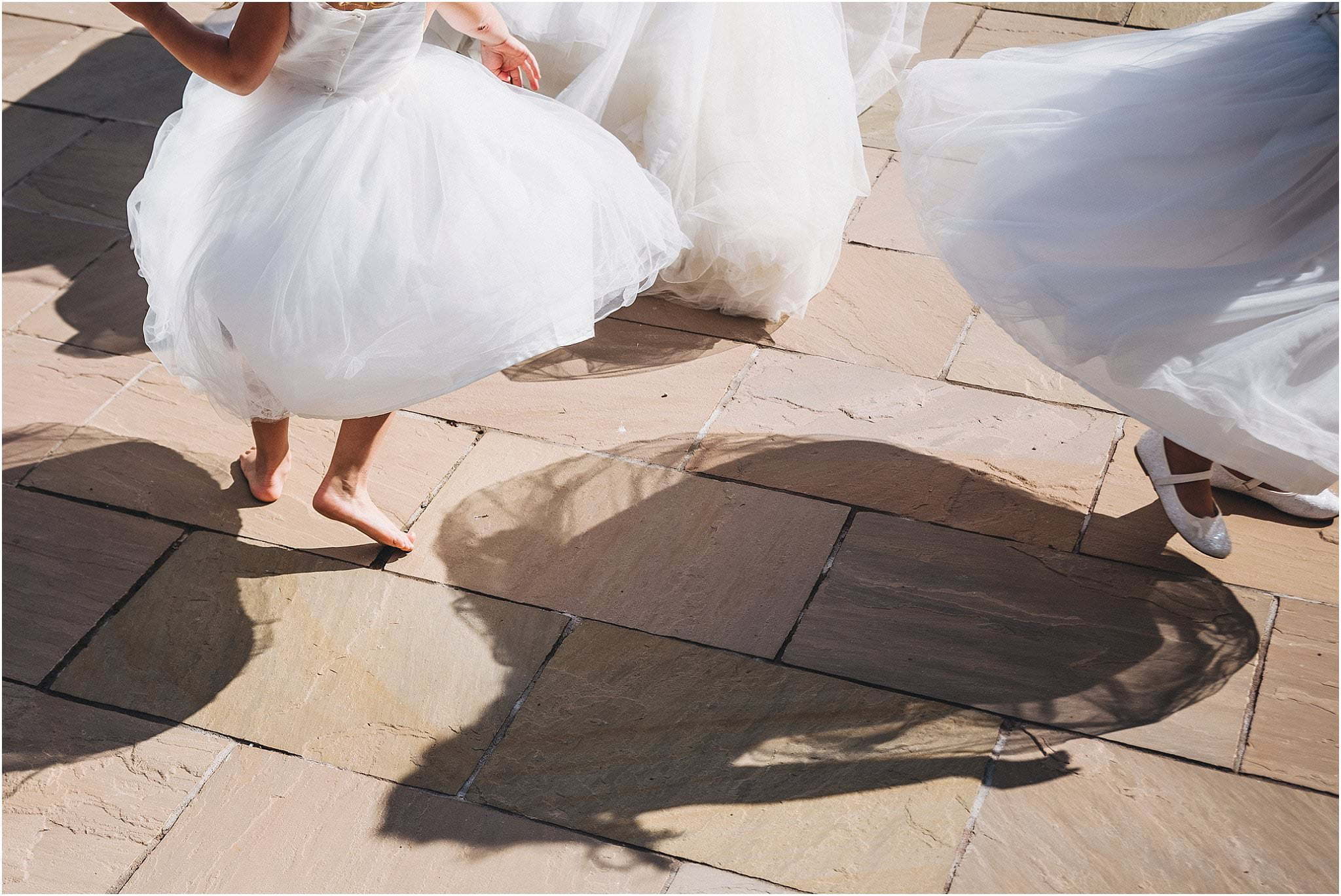 bride and flower girls