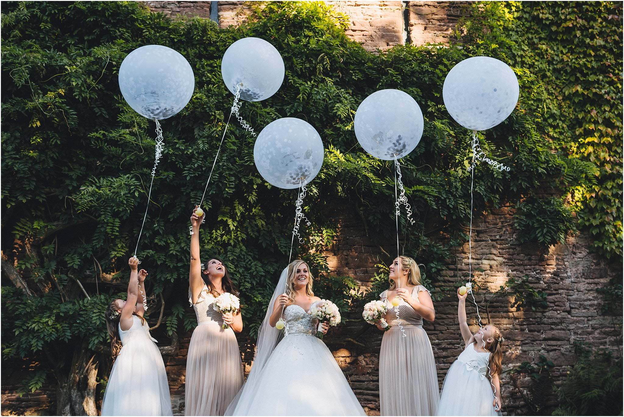 bride and bridesmaids