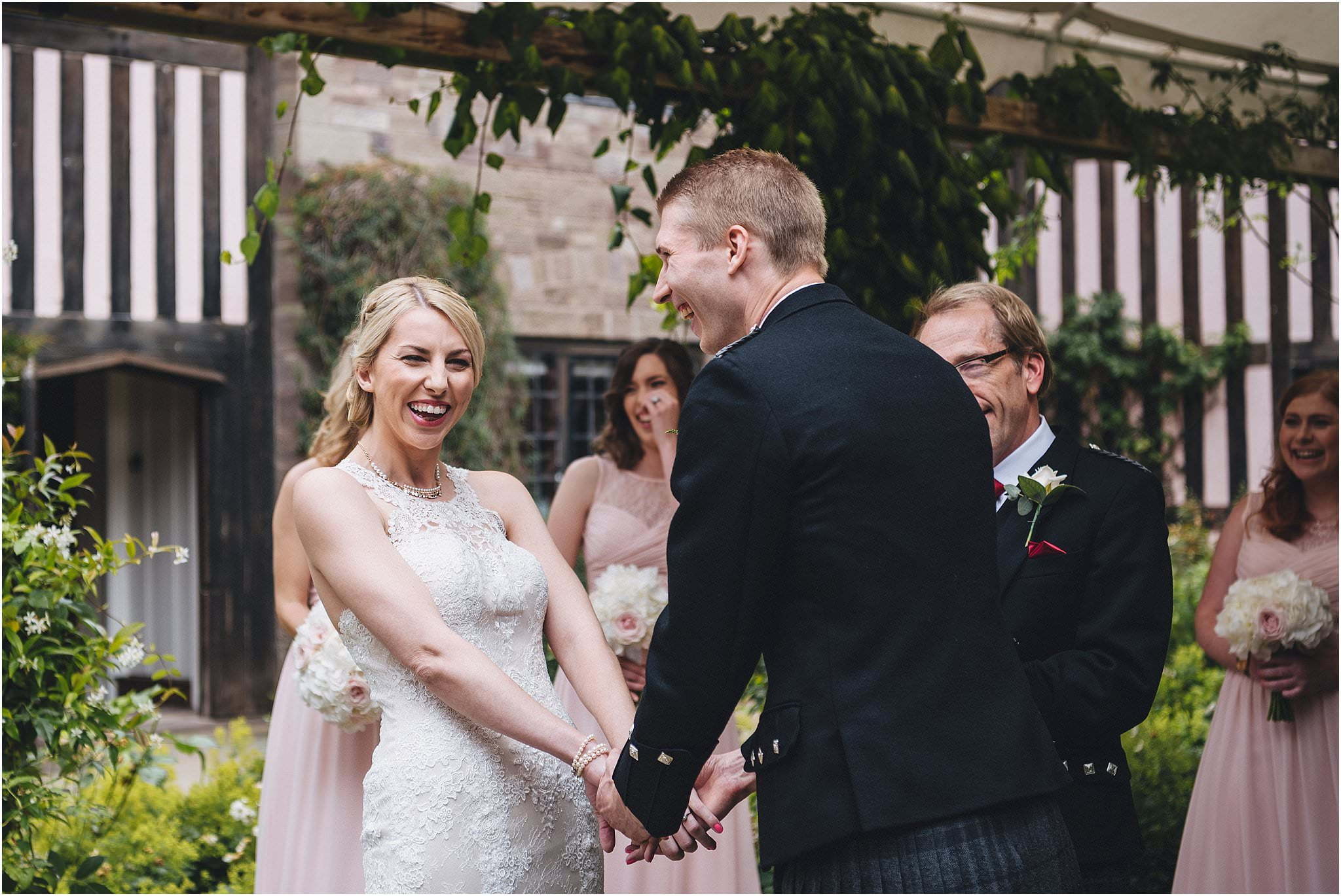 Brinsop courtyard wedding ceremony