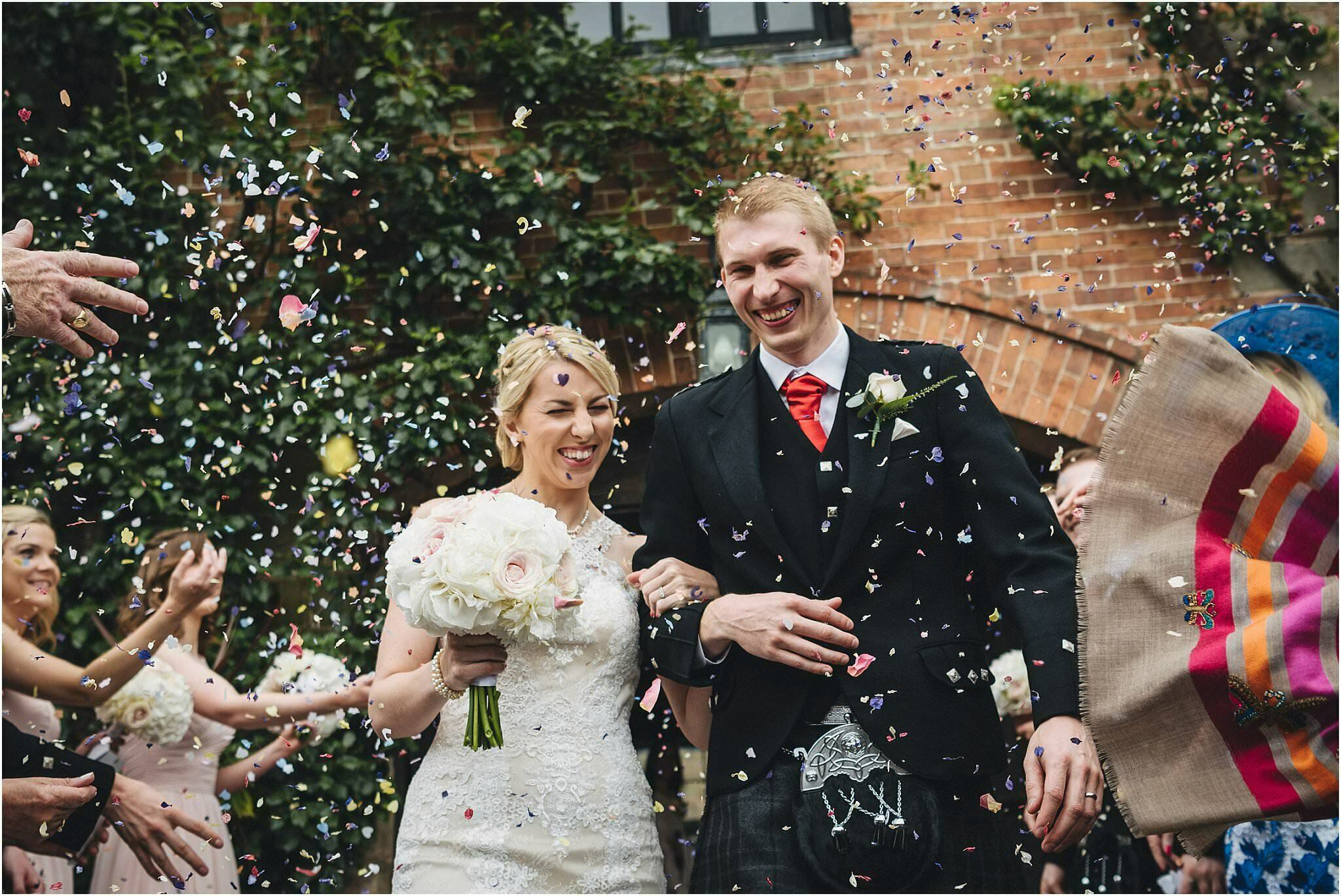 Brinsop wedding confetti