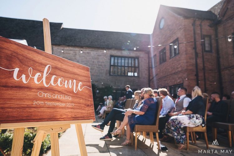 brinsop courtyard wedding ceremony welcome