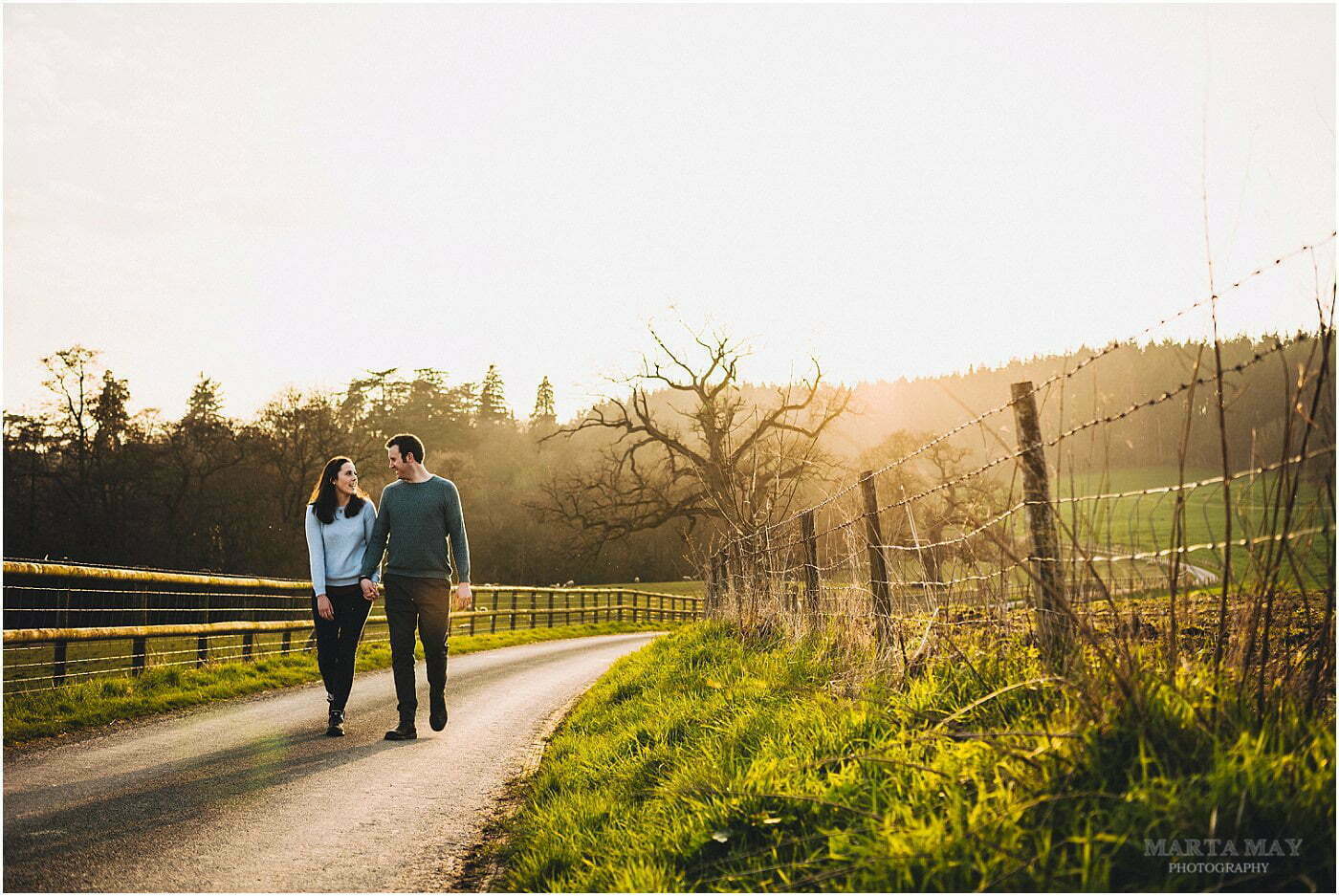 spring engagement session Herefordshire Cotswolds