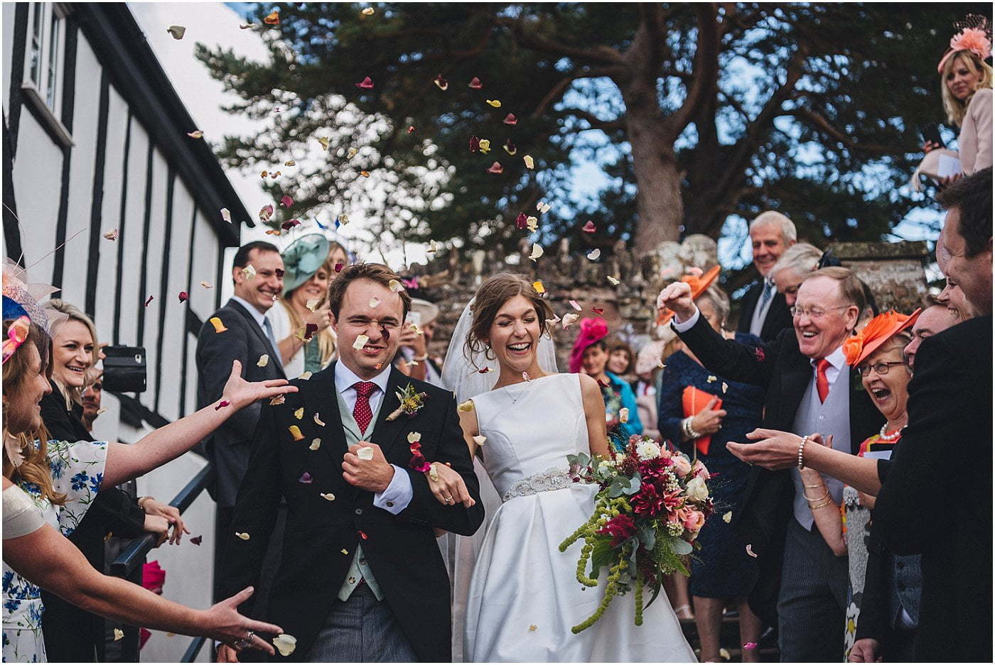 colourful Herefordshire countryside wedding photography