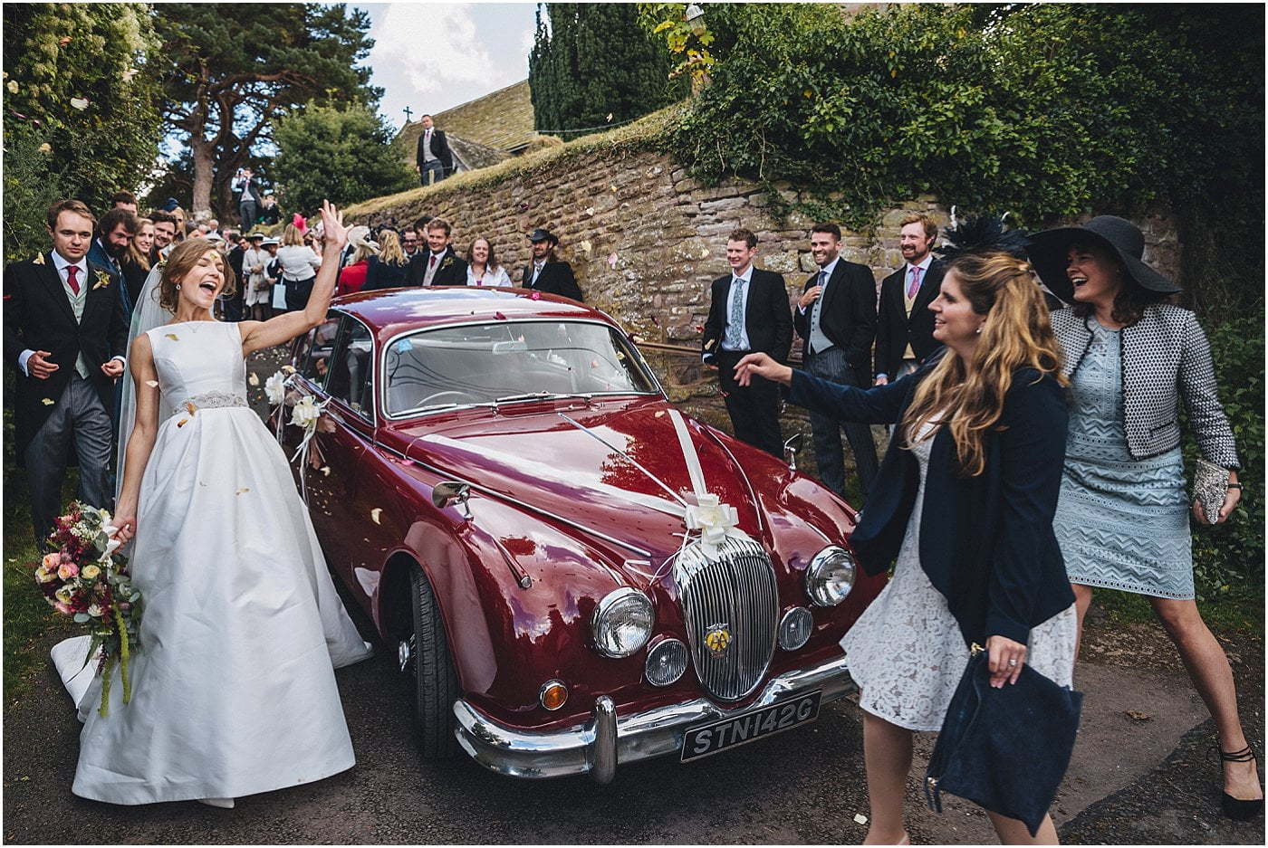 colourful Herefordshire countryside wedding photography