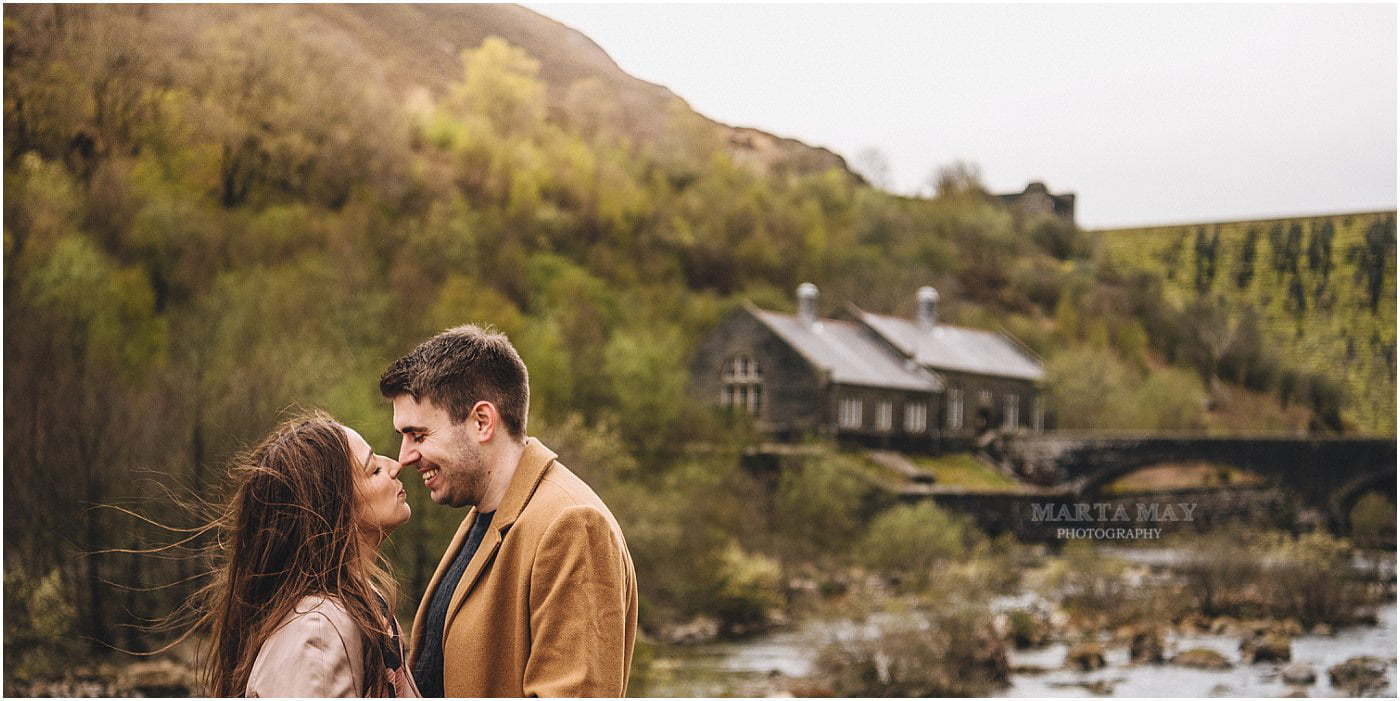 Elan Valley engagement photography Wales