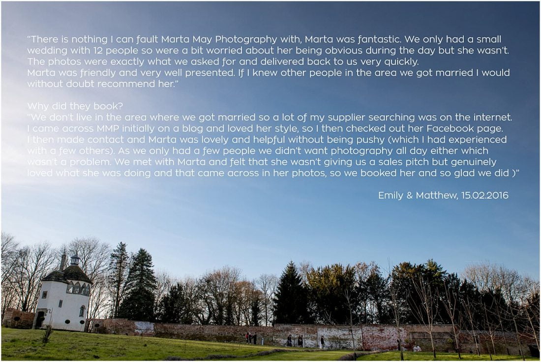 Marta May Photography testimonials