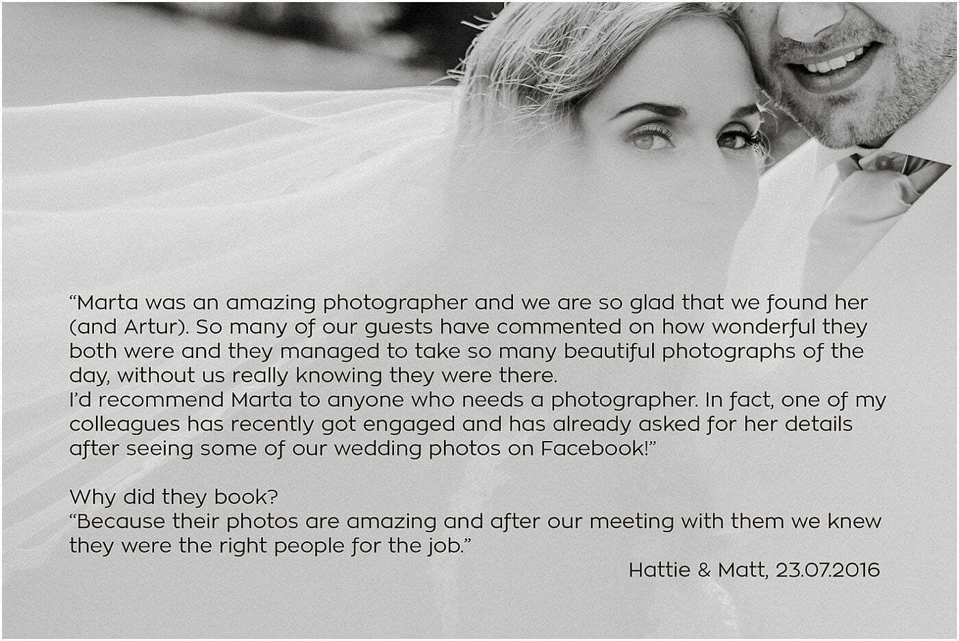 Marta May Photography testimonials