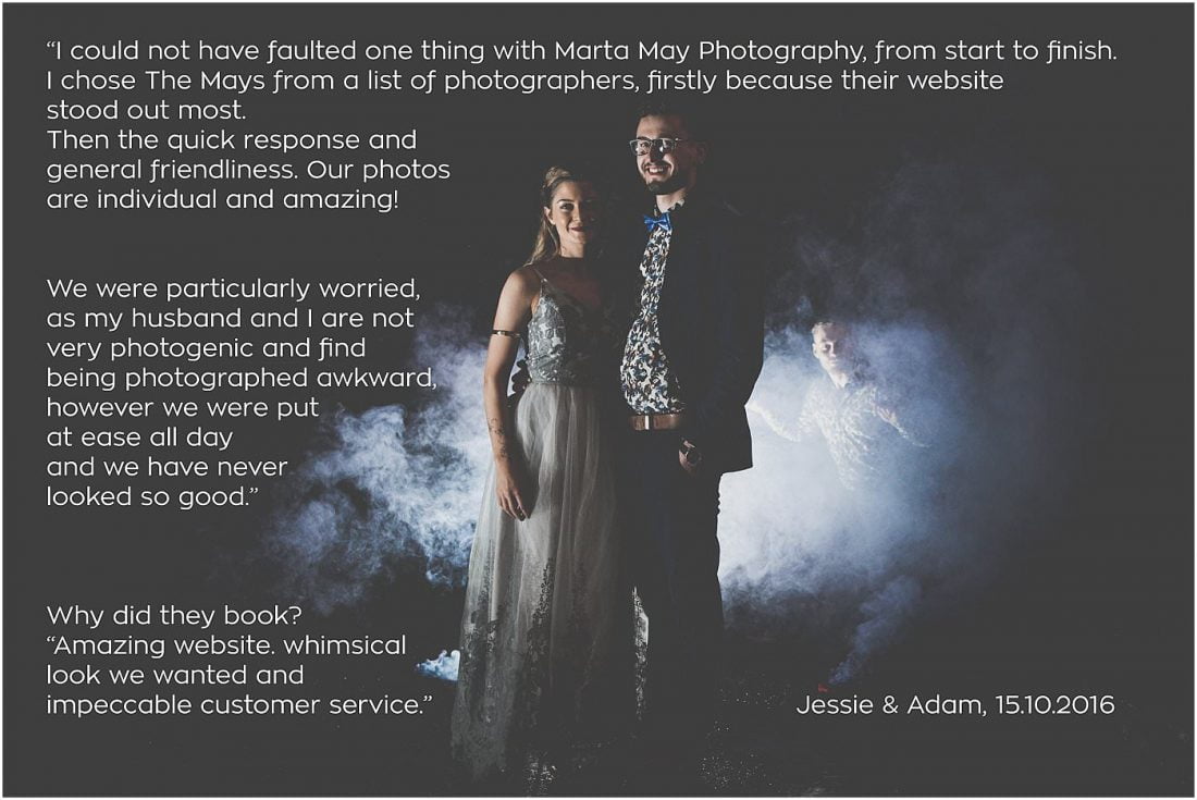 smoke bombs wedding photography