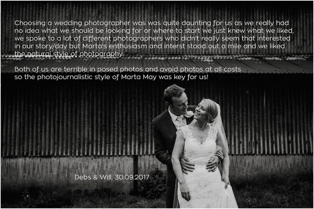 Marta May Photography testimonials 2017