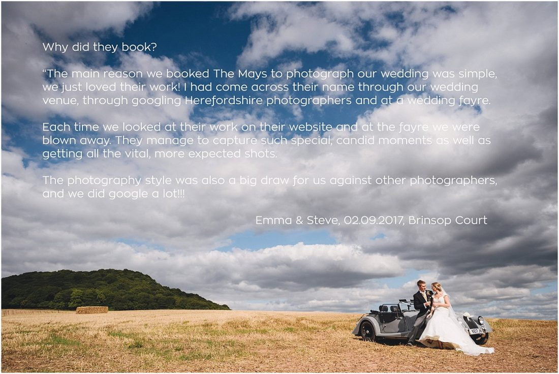 Brinsop Court wedding photography