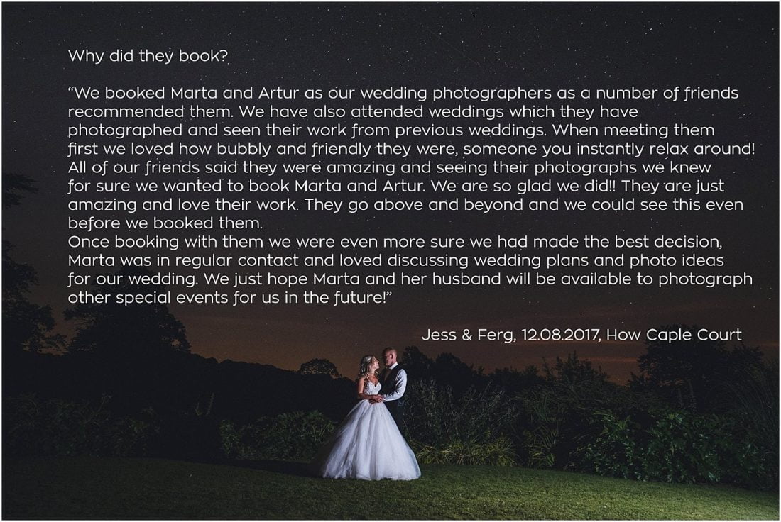 Marta May Photography testimonials 2017