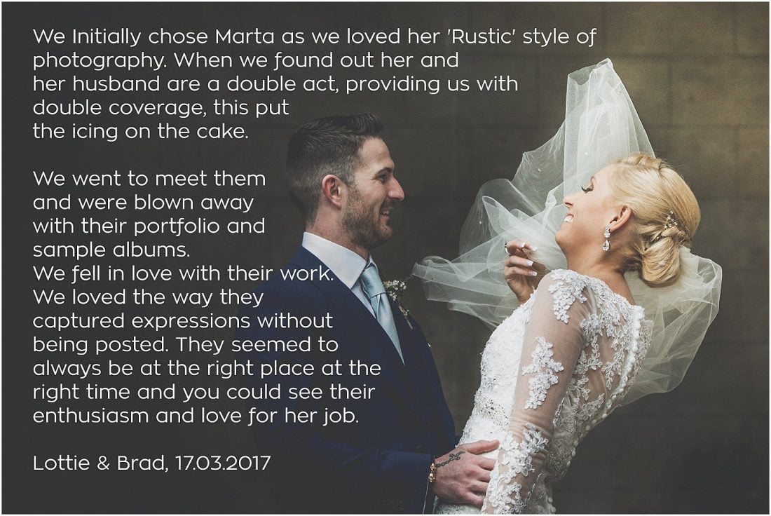 Marta May Photography testimonials 2017