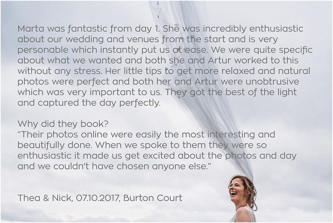 Marta May Photography testimonials 2017