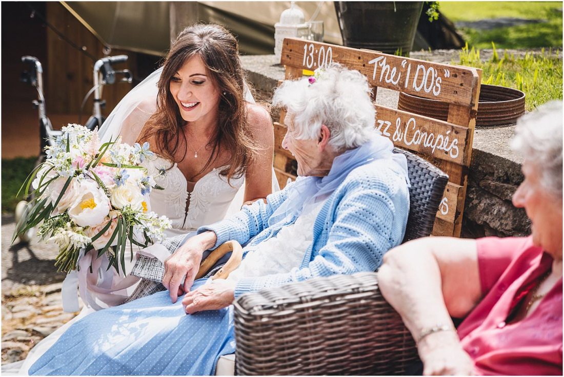 bride and grandma
