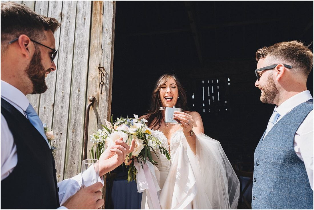 bride drinking vodka