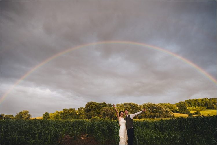 rainbow at weddings