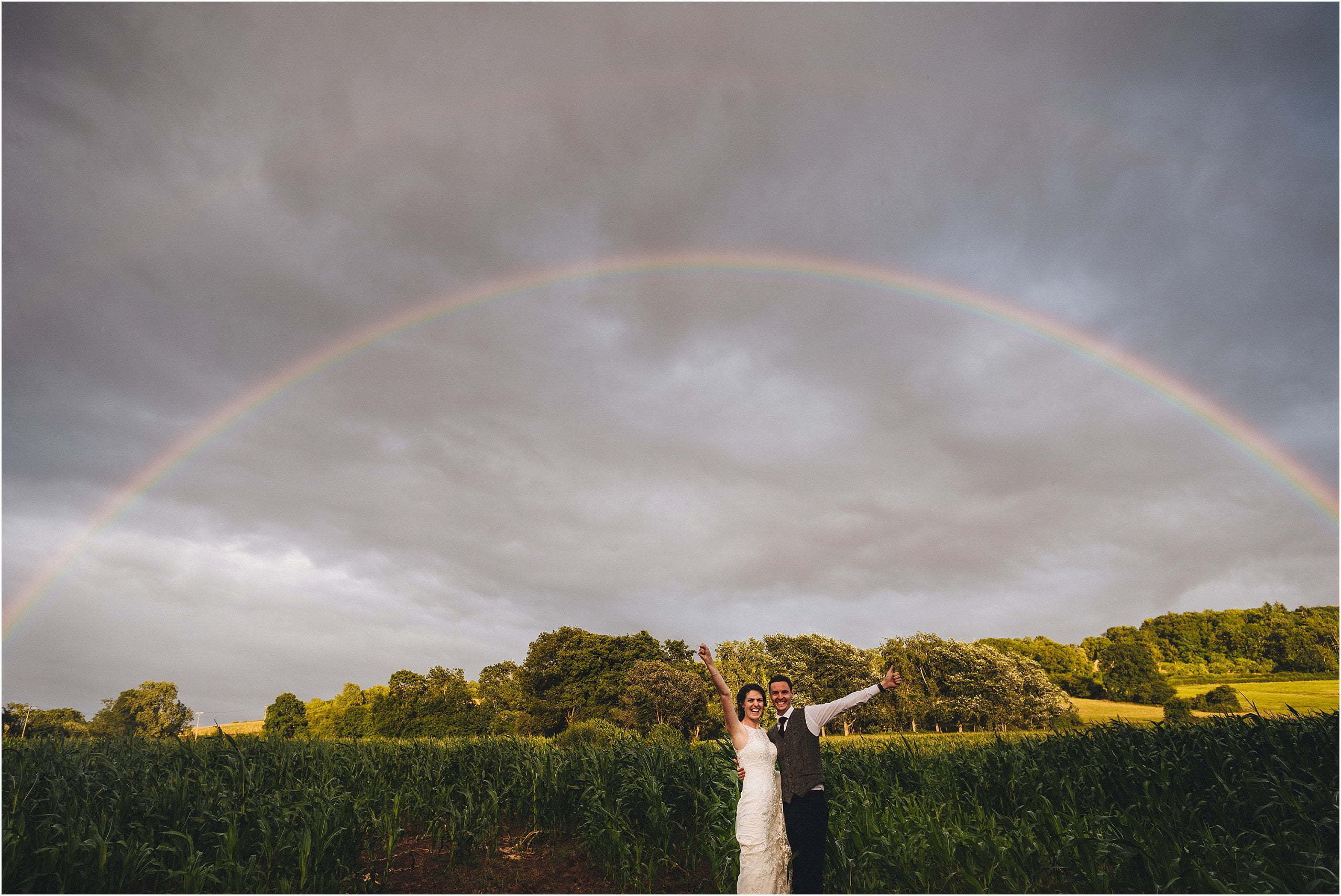 rainbow at weddings