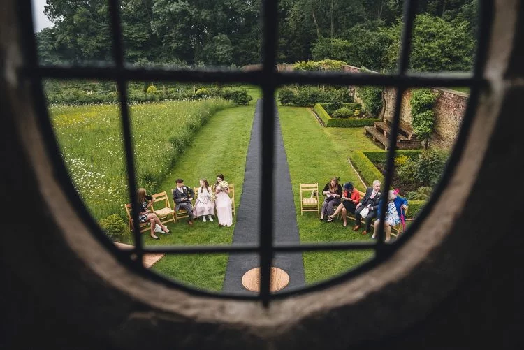 a view from the summer house at Homme House