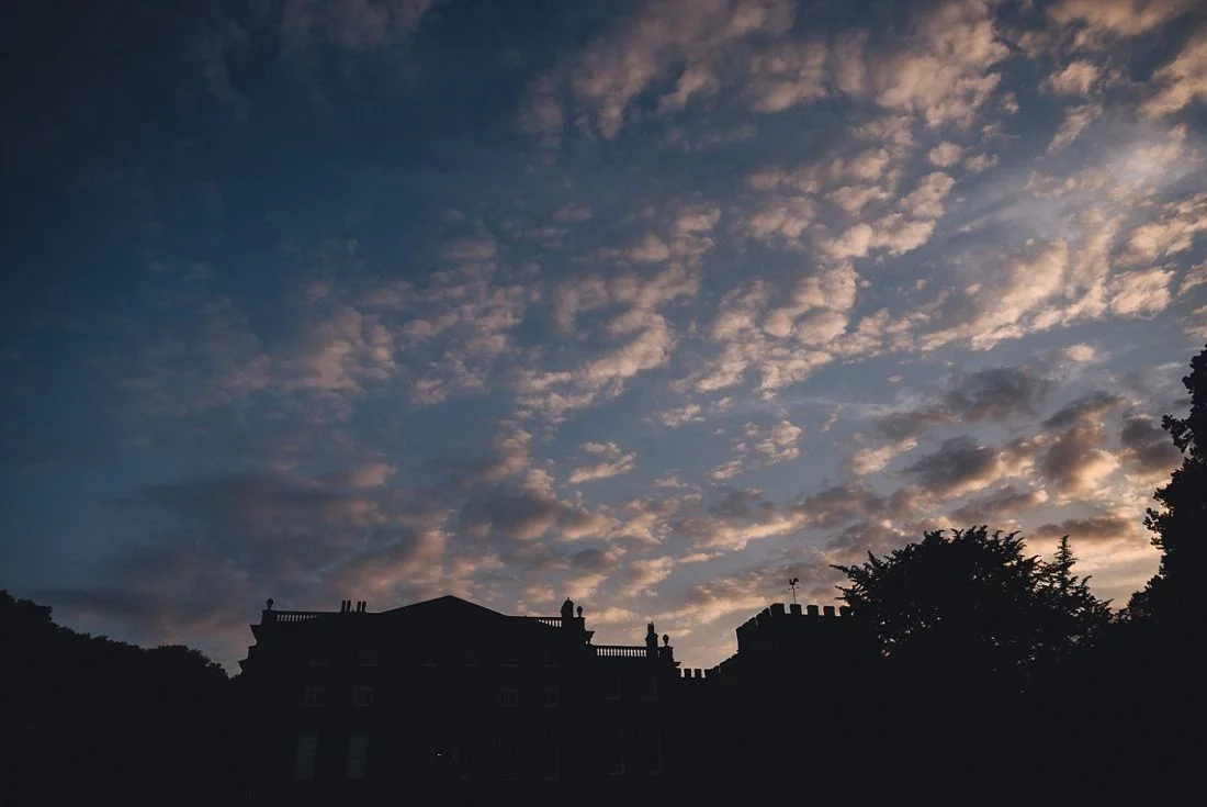 Homme House just after the sunset