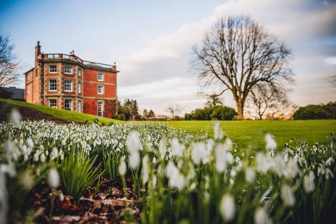 snowdrops at Homme House wedding Marta May