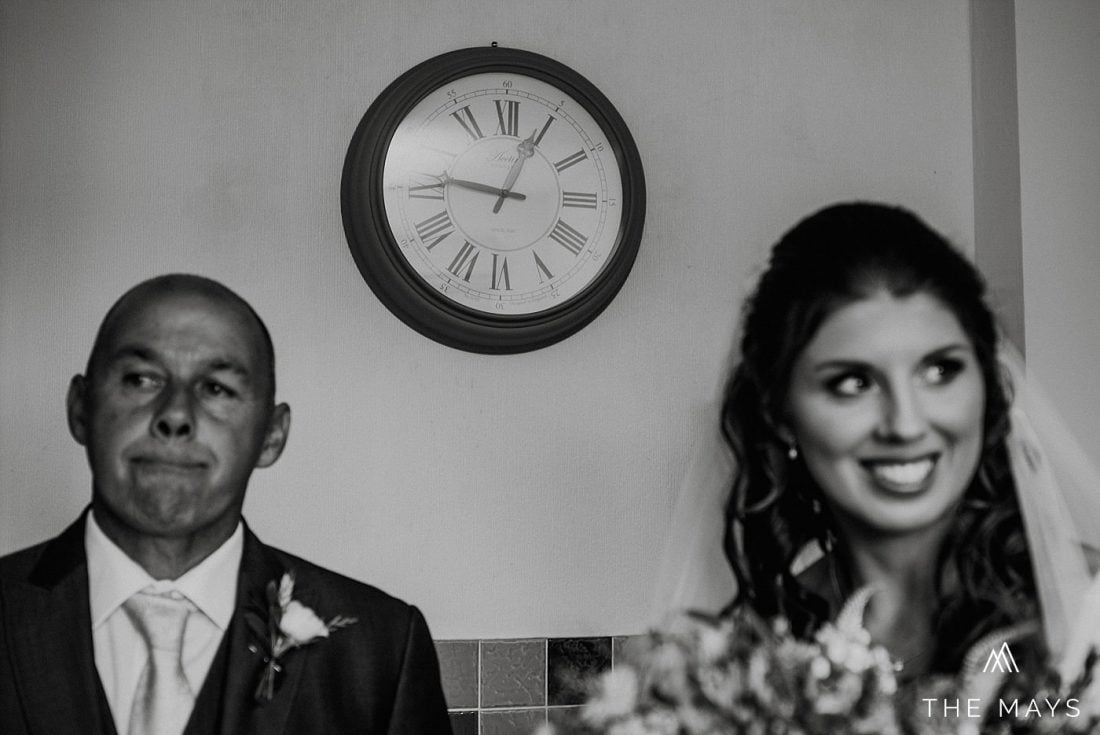 bride and dad moment