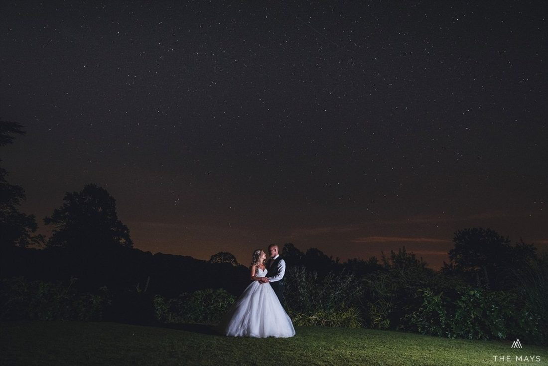 How Caple Court wedding photography under the stars