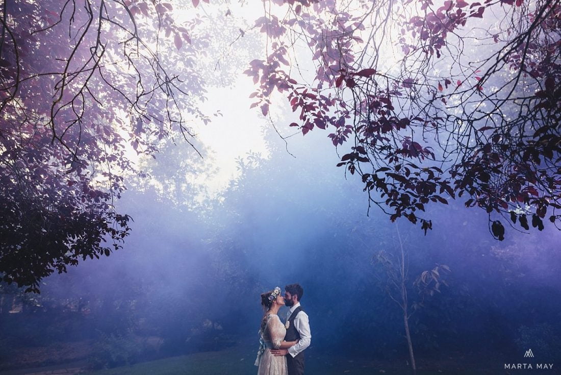 married couple at the Mill Barns, shropshire wedding venues