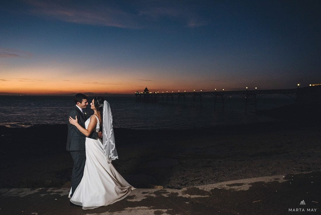 Clevedon Pier wedding photos, somerset wedding venues