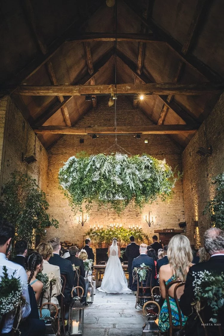 wedding ceremony Cripps Barn