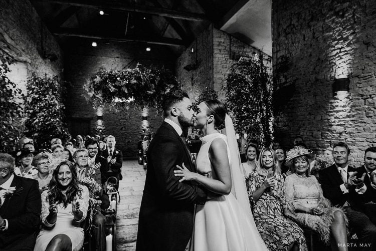 wedding ceremony Cripps Barn