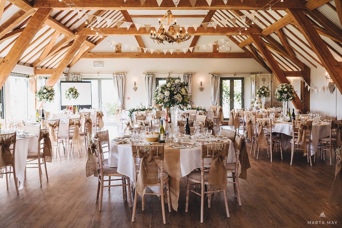 deer park hall the reception room, bright and decorated