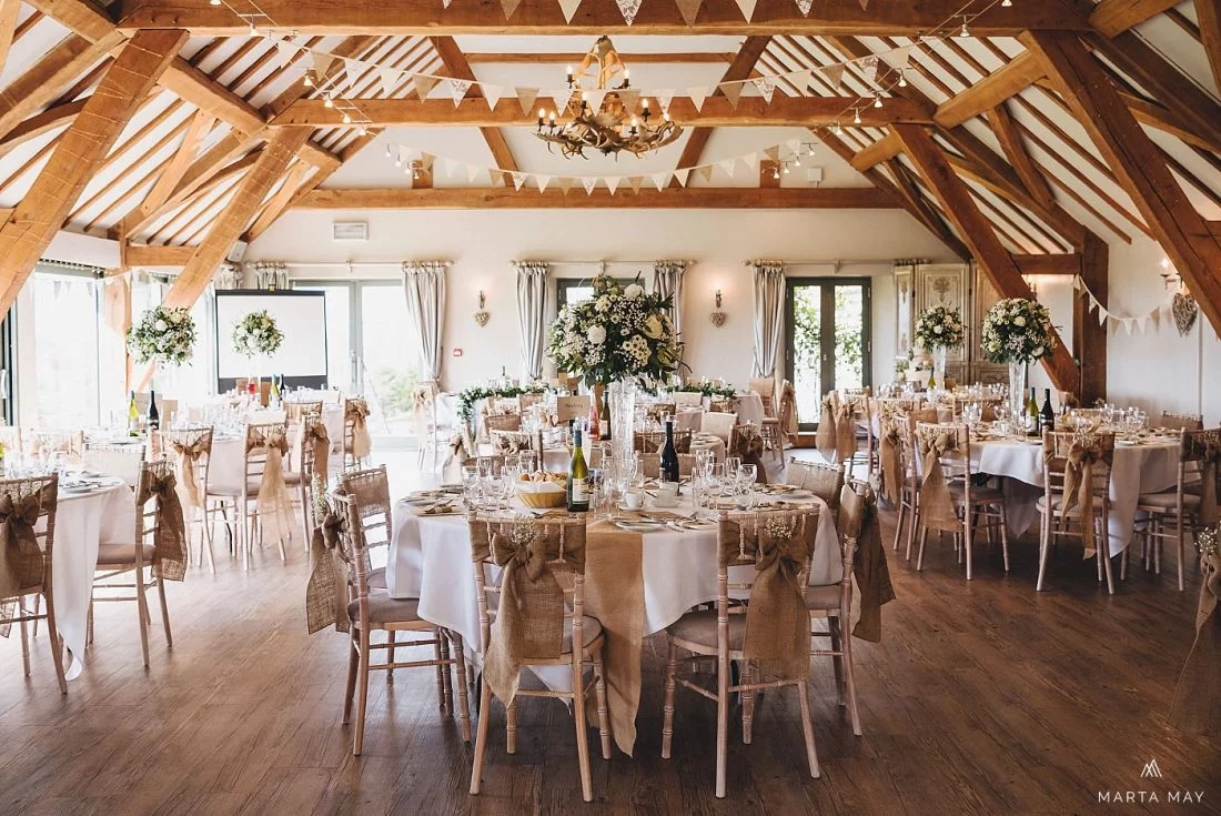 deer park hall the reception room, bright and decorated