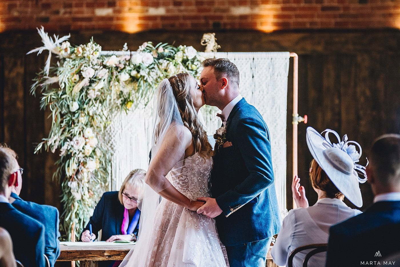 Shustoke Barn wedding ceremony