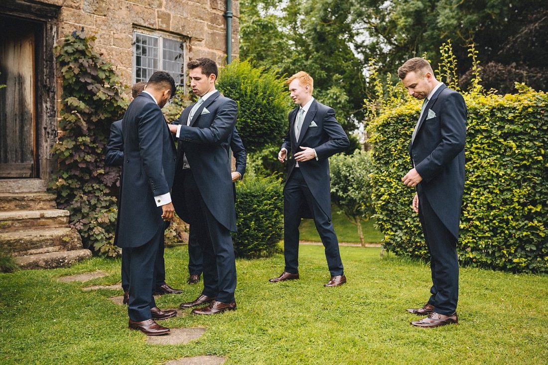 groom getting ready