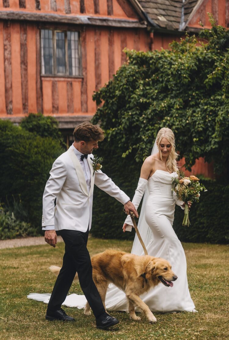dogs at weddings at Pauntley court