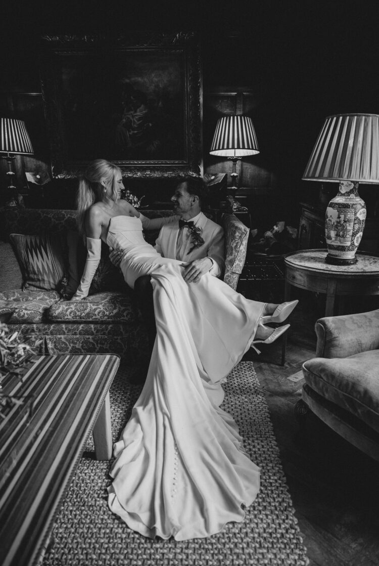bride and groom during their couple wedding session Pauntley Court wedding photography