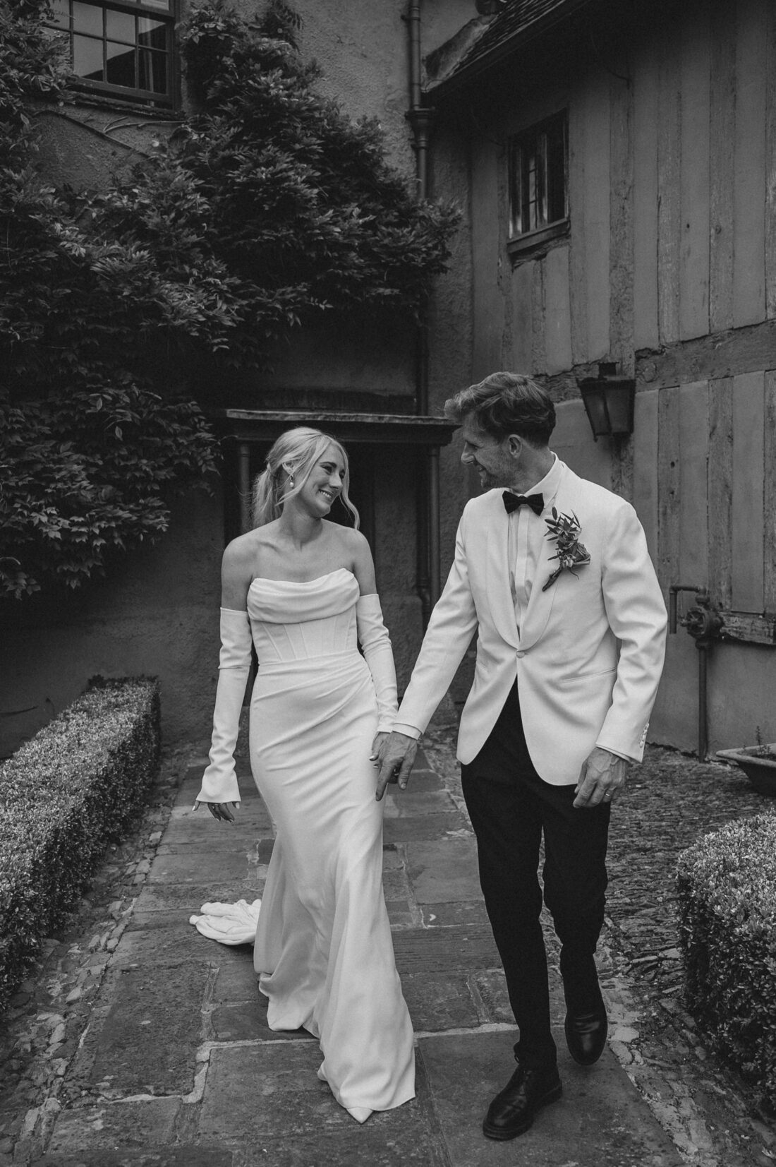 bride and groom during their couple wedding session Pauntley Court wedding photography