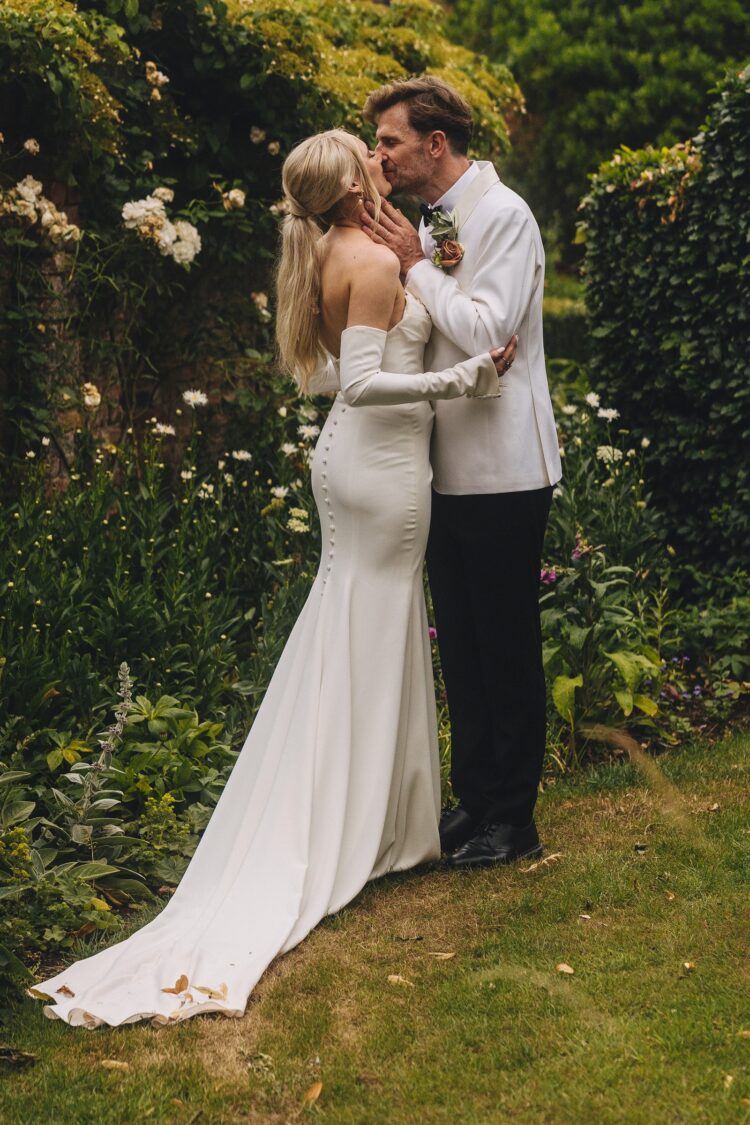 bride and groom during their couple wedding session Pauntley Court wedding photography