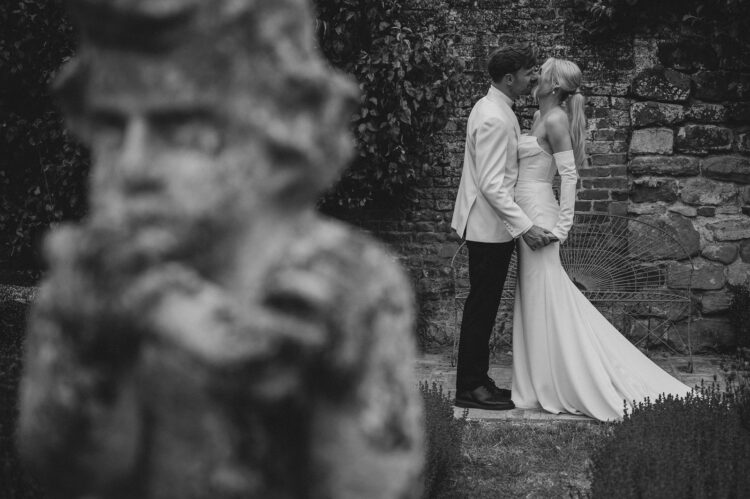 bride and groom during their couple wedding session Pauntley Court wedding photography