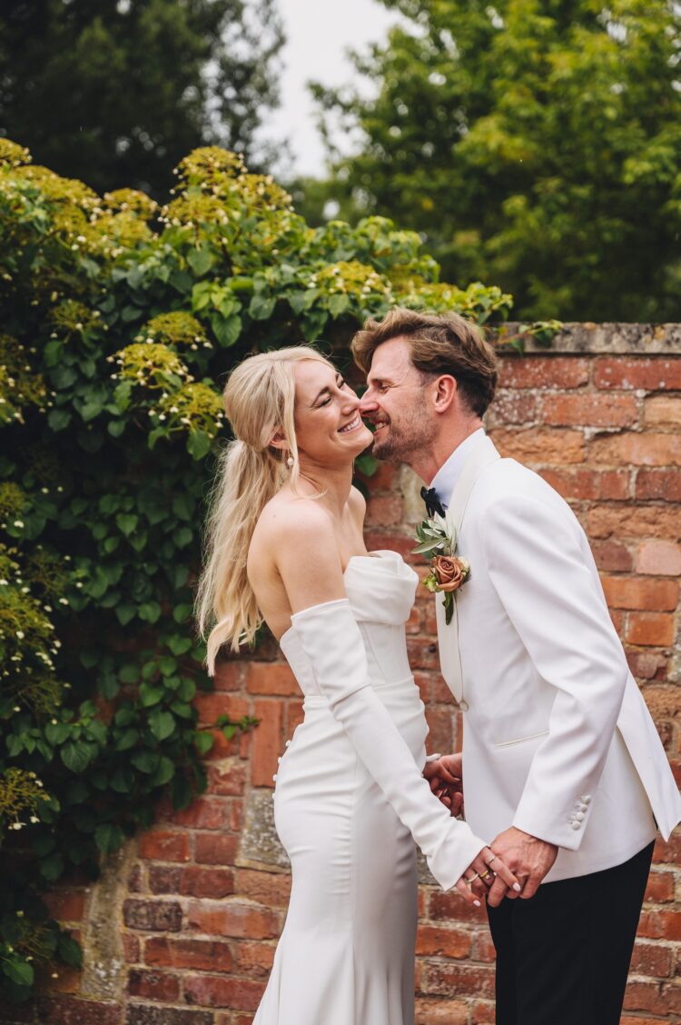 bride and groom during their couple wedding session Pauntley Court wedding photography